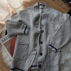 Aritzia Wilfred Grey Knit Sweater